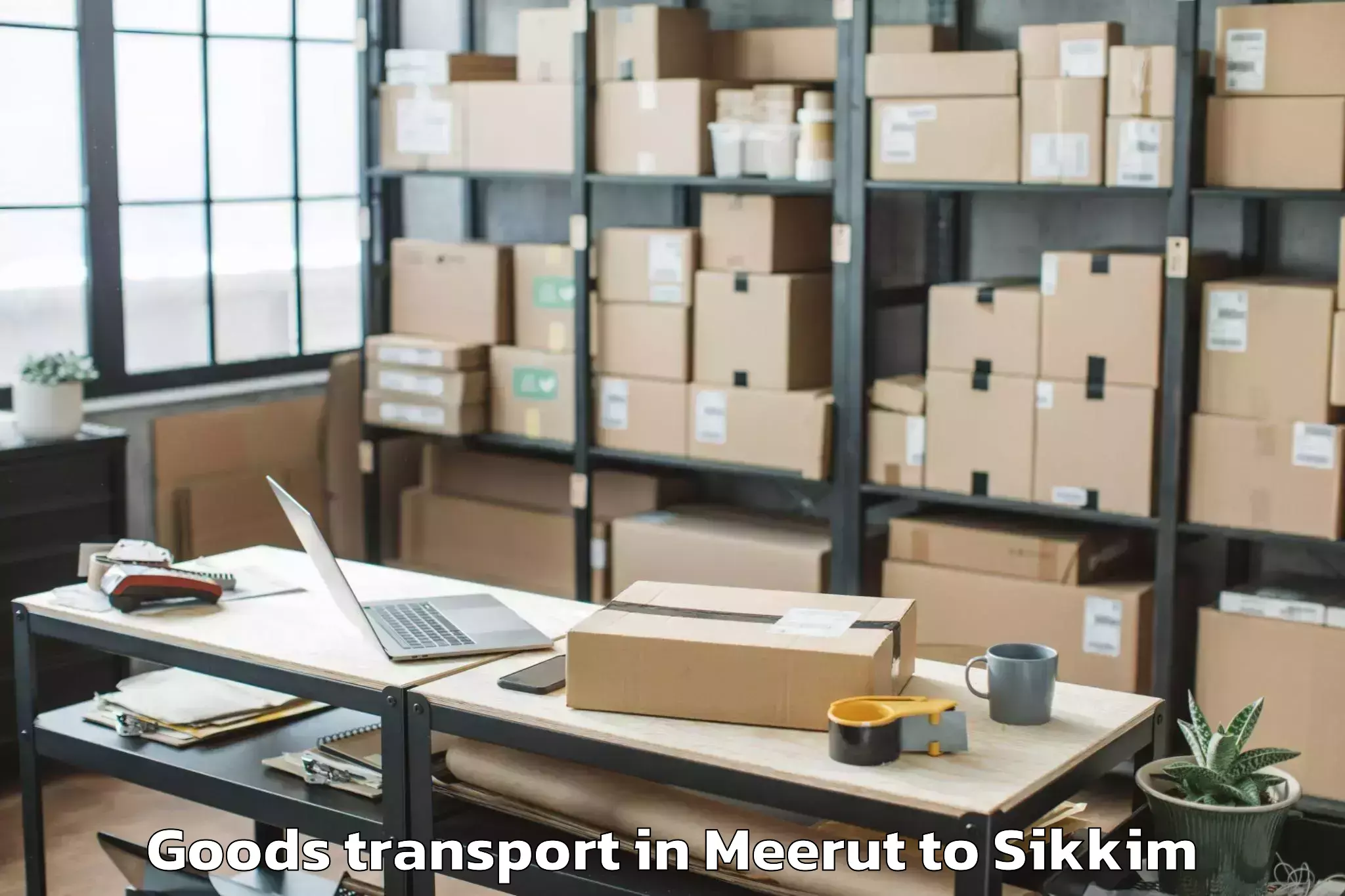 Trusted Meerut to Nit Sikkim Goods Transport